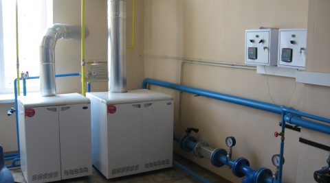 Котельная газовая мощностью 150 кВт с котлоагрегатами РОСС.