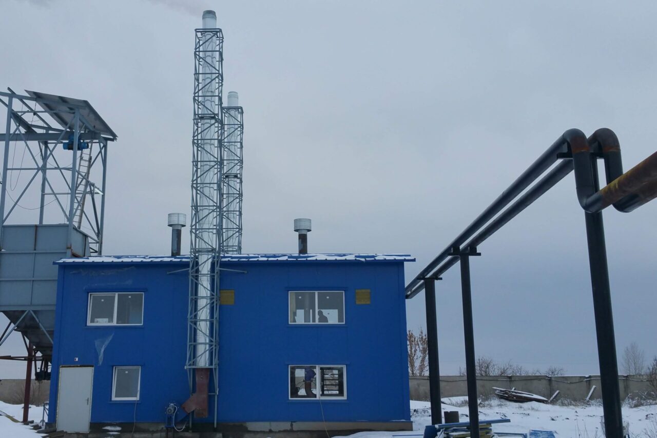 Твердотопливная промышленная котельная тепловой мощностью 4МВт. 2019